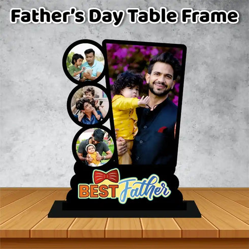 Personalized Fathers Day Wooden Photo Frame